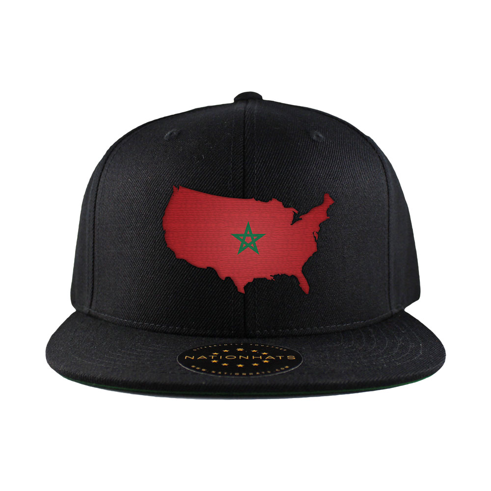 | Moroccan 6-Panel | Snapback American MapFlag™ Nationhats Cap