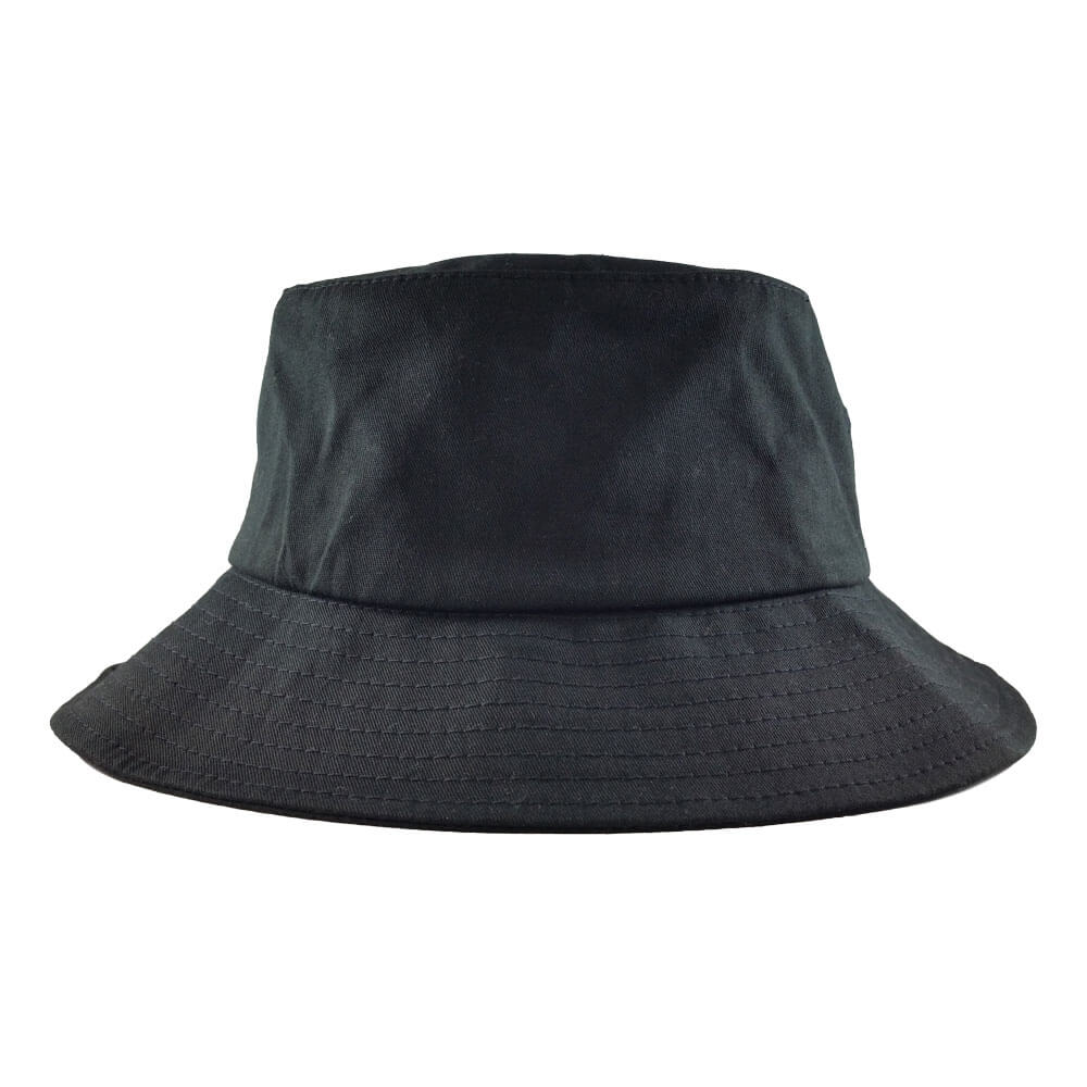 Big Size 3XL/4XL Black Flexfit Bucket Hat